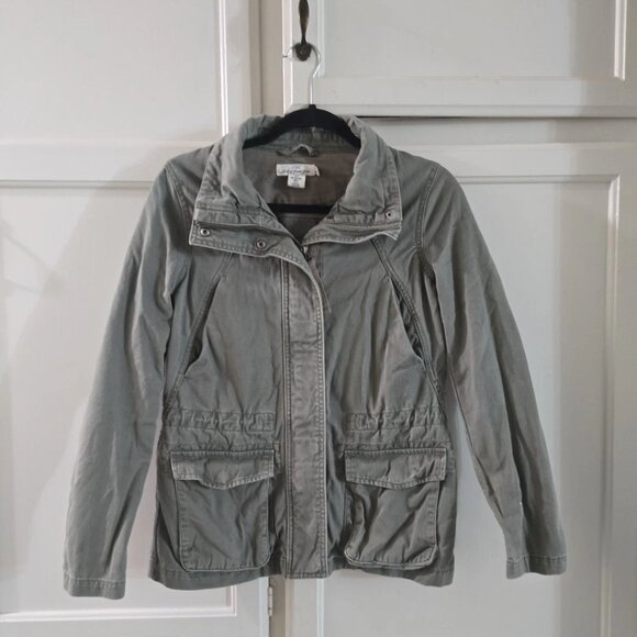 H&M CARGO UTILITY JACKET Women's  Army Green size 6 - Picture 1 of 6